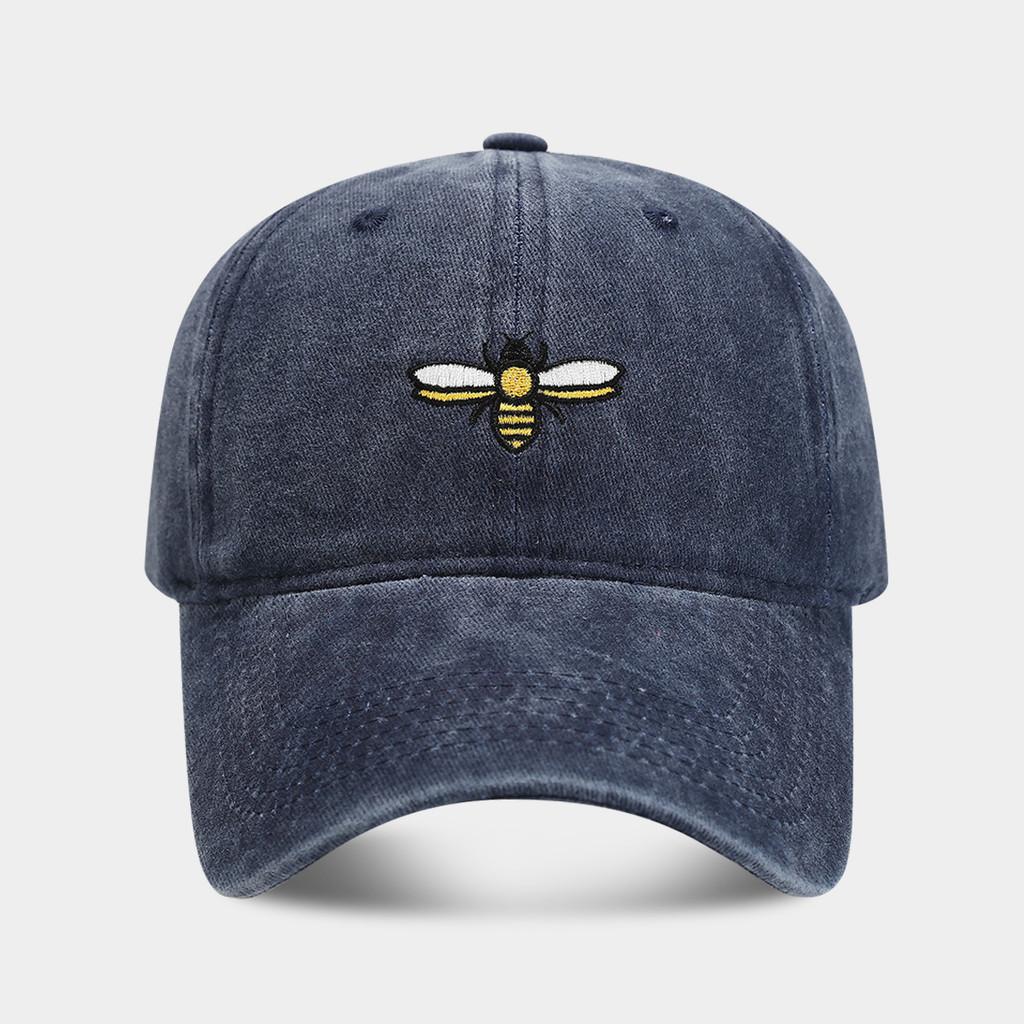 Cotton Bees Embroidered Baseball Cap With Sun Protection For Outdoor Activities