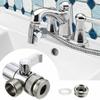 Faucet Valve Diverter Three Way Water Taps Connector Adapter Kitchen Bathroom Faucet Accessory For Connecting Angle Valve Hose