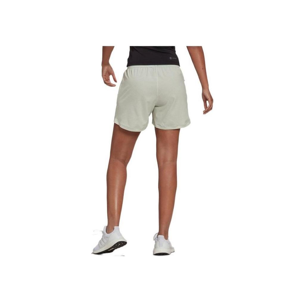 Adidas Solid Color High-Intensity Training Breathable Sports Shorts Women Shorts Linen-Green HK4712