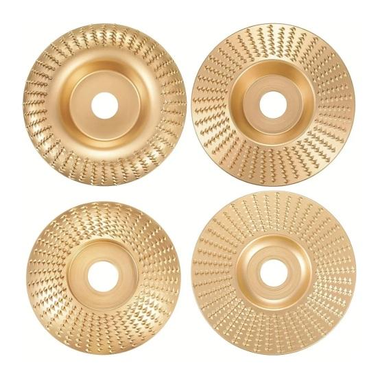 Angle Grinder Polishing Pad, Heavy-Duty Wood Carving Disc, High Carbon Steel Carbide Sanding Disc, for Smooth Engraving Sanding Buffing Woodworking