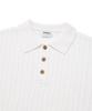 COVERNAT Crochet Polo Half Knit Ivory