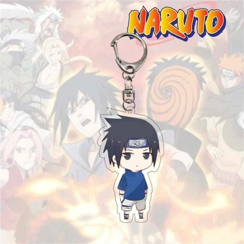 Anime Naruto Acrylic Keychain Accessaries Uzumaki Naruto Cartoon Keyring