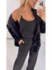 2024 Autumn/Winter European & American Fashion Sequin Lapel Blazer