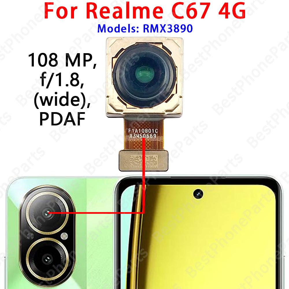 Fotocamera Posteriore Anteriore Per Realme C55 C67 4G GT Master GT Neo Modulo Fotocamera Principale Cavo Flessibile Sostituzione Ricambi