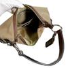 PRADA Logo jacquard Handbag canvas khaki Women BR3423 Used