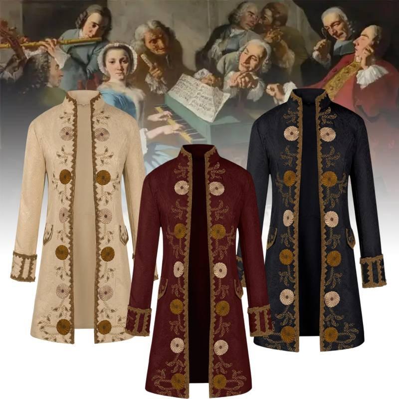 Men Steampunk Uniform Festivals Cosplay Decoration Costume Performance Overcoat