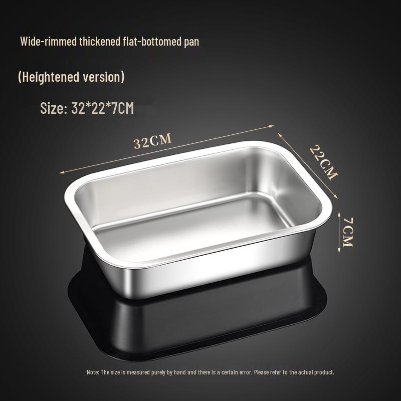 Food Grade Stainless Steel Rectangular Tray for Tiramisu or Cooked Foods