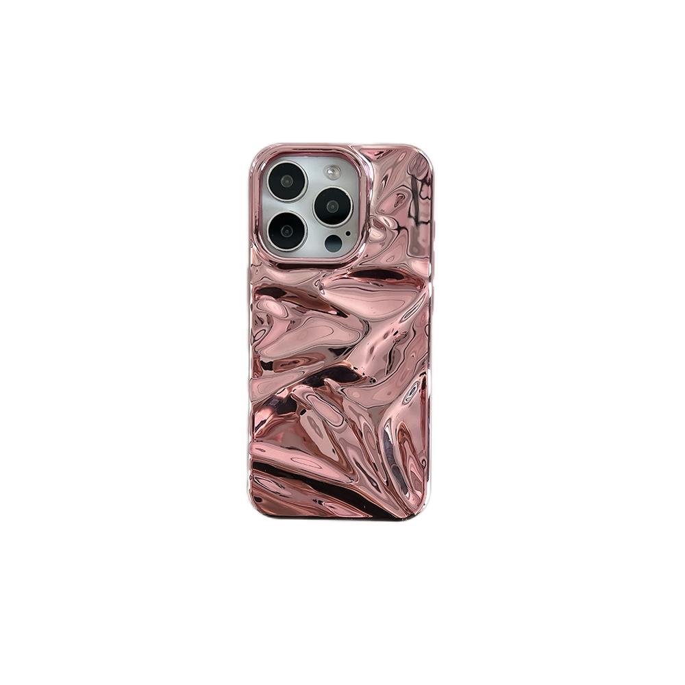 3D Electroplated Water Ripple Pattern Phone Case For 17 Air 16 15 14 13 12 11 Pro Max 15pro Soft Shockproof Back Cover