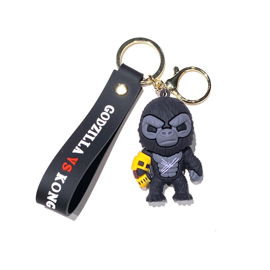King Kong Vs Godzilla Keychain Pendant Car Bag Keychain Pendant Doll Small Gift