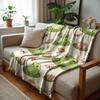 Linear Ocean Anime Cartoon Flannel Blanket Soft Warm Throw for Bedroom Sofa Car Kids Holiday Gift