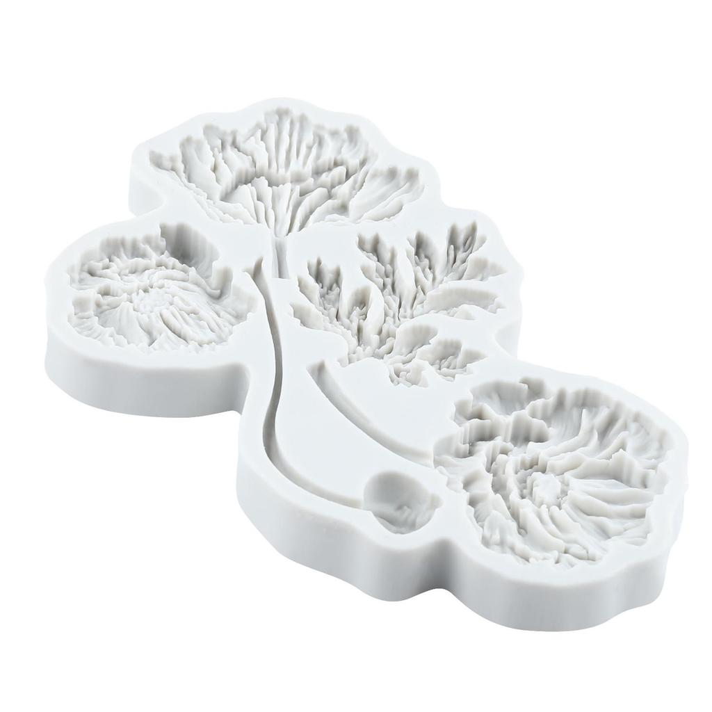 Stampi in Silicone Fiore di Papavero Stampo in Fondant Fiore Strumenti per Decorare Torte Topper per Cupcake Stampo per Caramelle Cioccolato Gumpaste