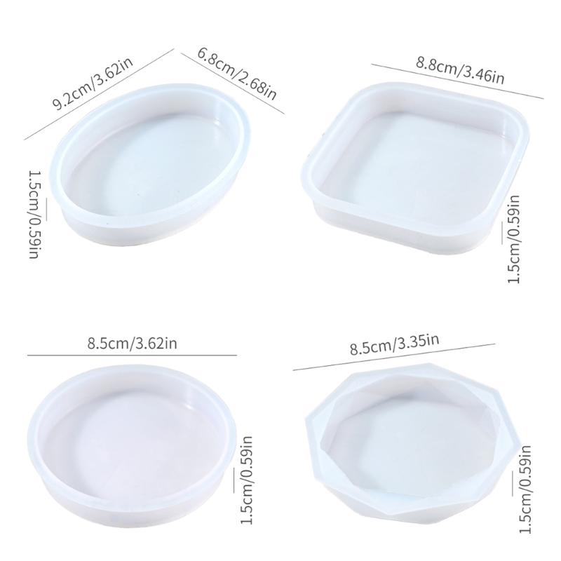 Geometric Silicone Candle Molds Silicone Soap Molds for Candle Soap Gypsum Decoration Chocolate Fondant Silicone Molds