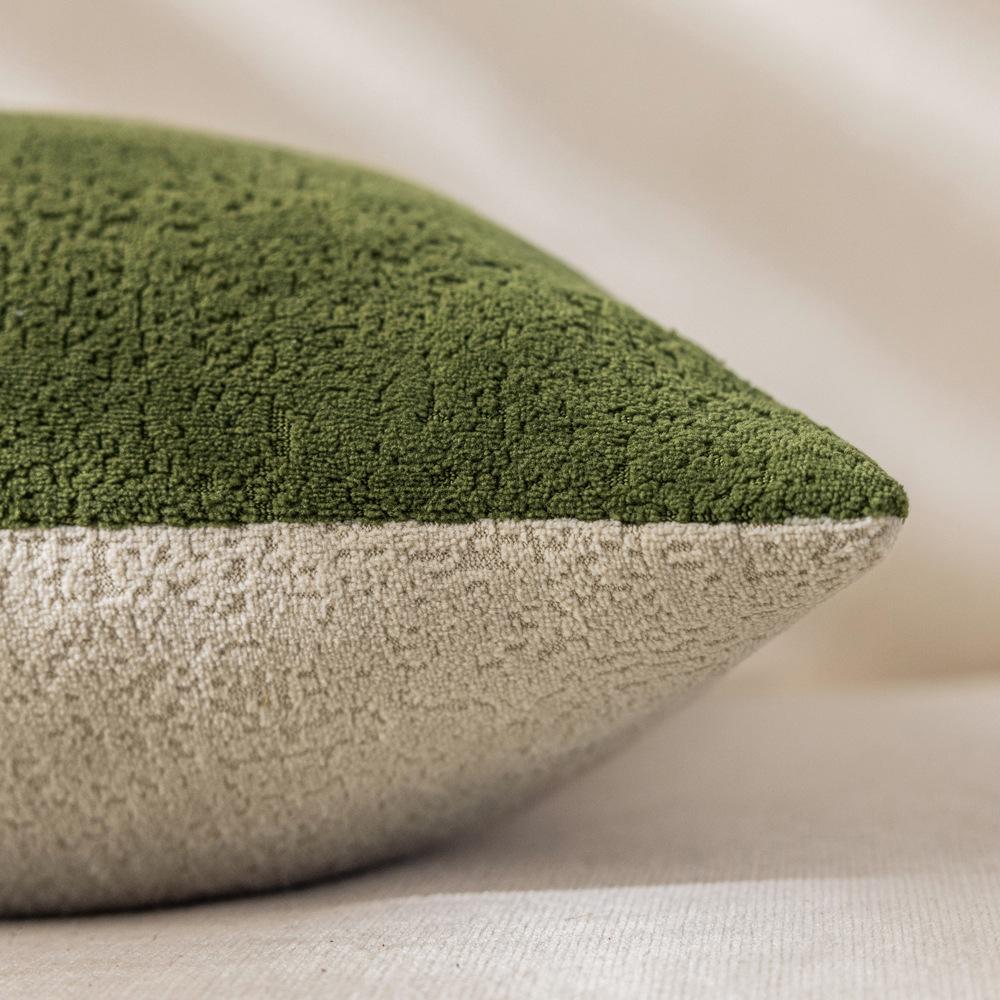 Boho Style Contrast Pillow Living Room Sofa Soft Cloud Velvet Cushion Pillow Model Room Decoration