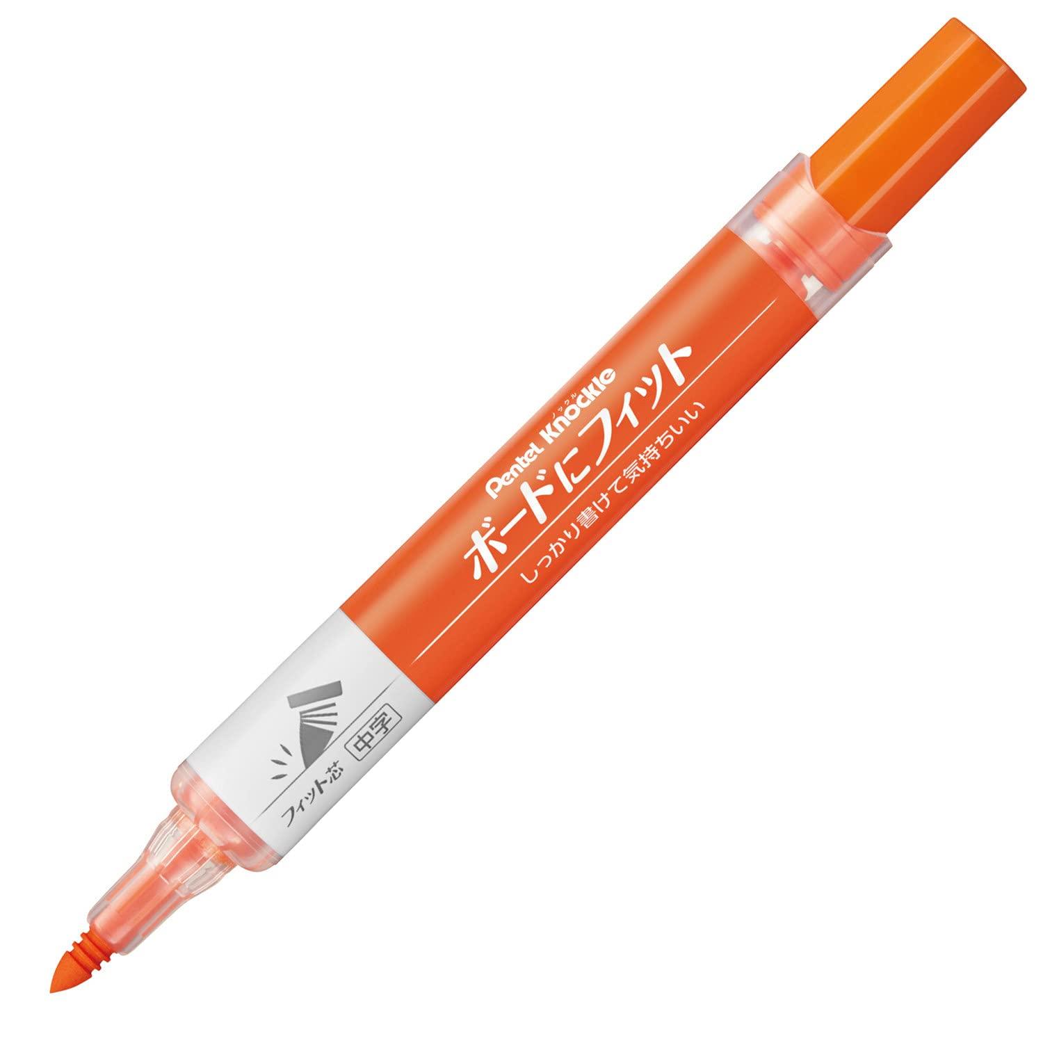 

Маркер для белой доски Pentel Fits Board Fit Core Medium Point оранжевый 10 шт. EMWL5SBF-F