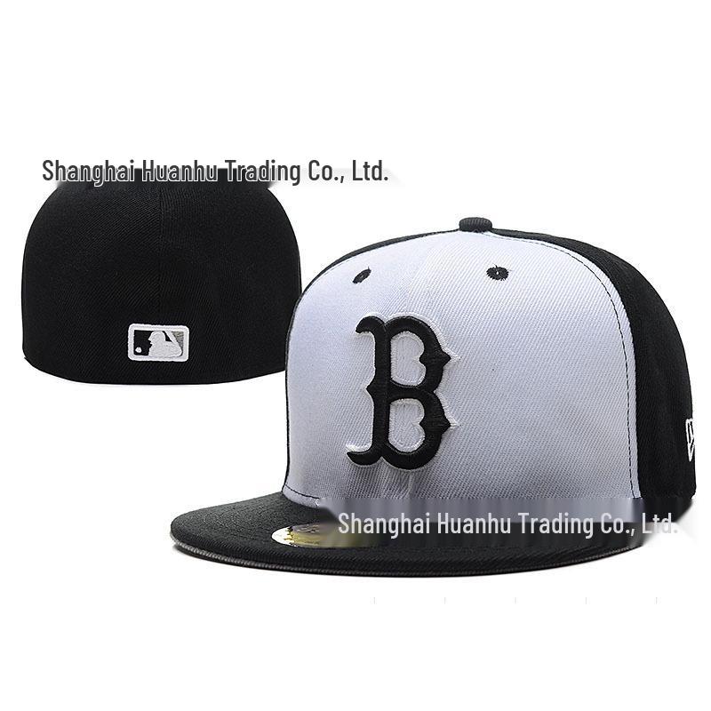 Boston Red Sox MLB Embroidered Flat Brim Baseball Cap Size 7 3/4 - 62cm