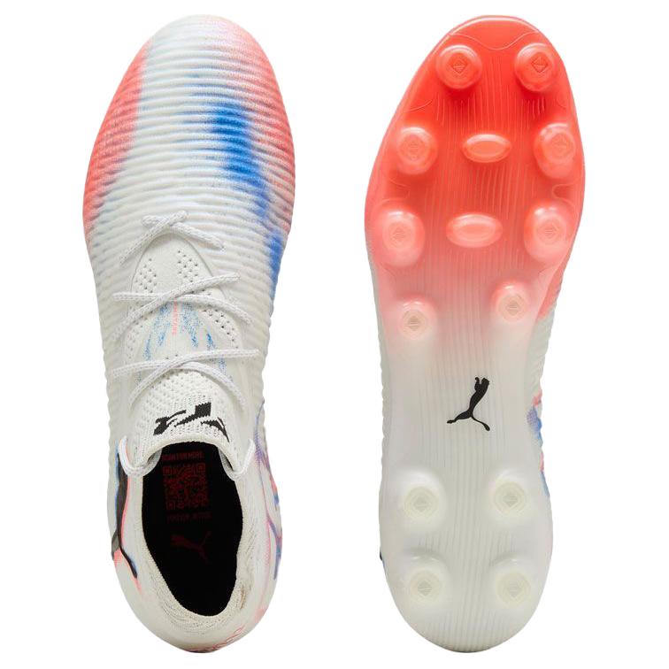 Puma Future 8 Ultimate Fashion Comfortable Soccer Shoes Unisex sneaker White Red Blue 108585-01