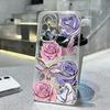 Rose Flower Oil Painting Phone Case For Honor 200 90 Lite X7 70 X8 Transparent Clear Shockproof Cover Romantic Lace Pattern Tpu