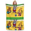 Trotro Collage Cute Cartoon Blanket Multi-function Flannel Sofa Throw Blanket for Couch Bedding Office Throws Bedspread Quilt