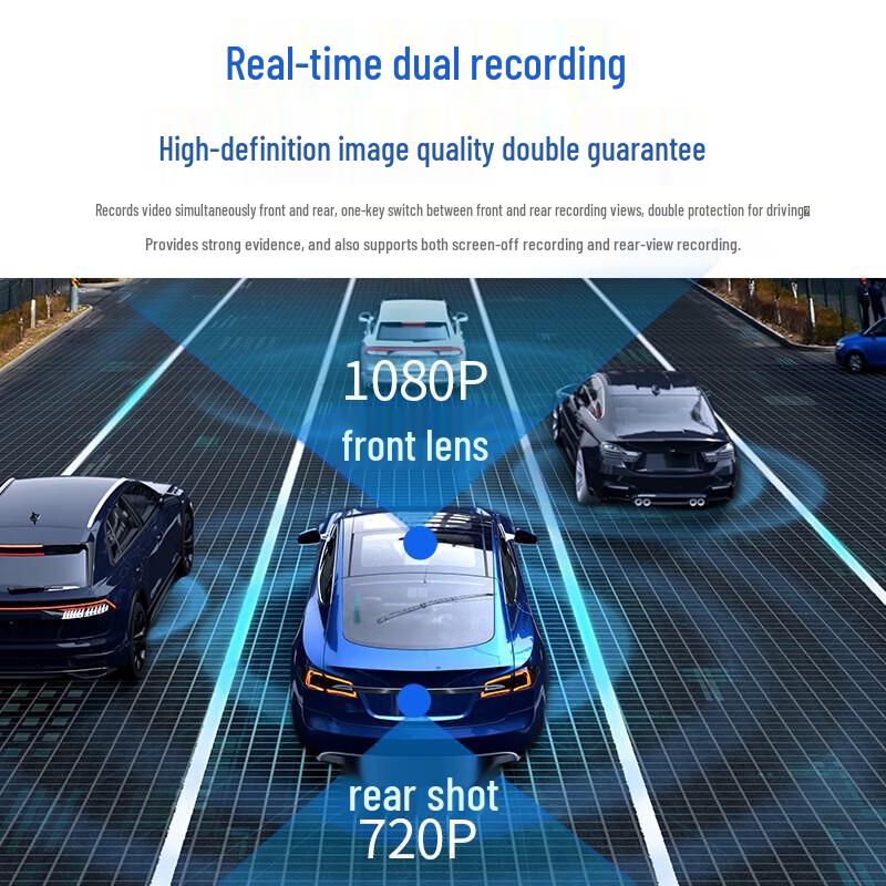 Philips CVR1550C 9.3-inch HD Streaming Dual Dash Cam (CN version)