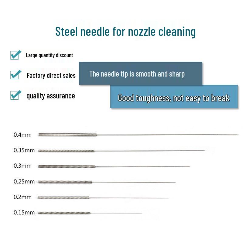 E3D Printer Nozzle Cleaning Kit: Drill Bit & Stainless Steel Needles