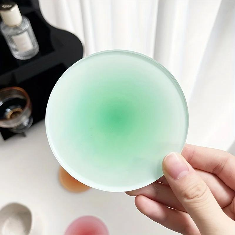 1pc Acrylic Coaster Circular Sunset Gradient Nordic Shooting Props Decorative Decorations Heat Insulation Mat