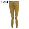 HNXC Women's Fashion Casual Solid Color Print Pants & Capris