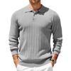 Mens   Shirts Classic Long Sleeve Buttons Fitness Workout T-Shirts Casual Fall Gym Muscle Fit Sports Tops