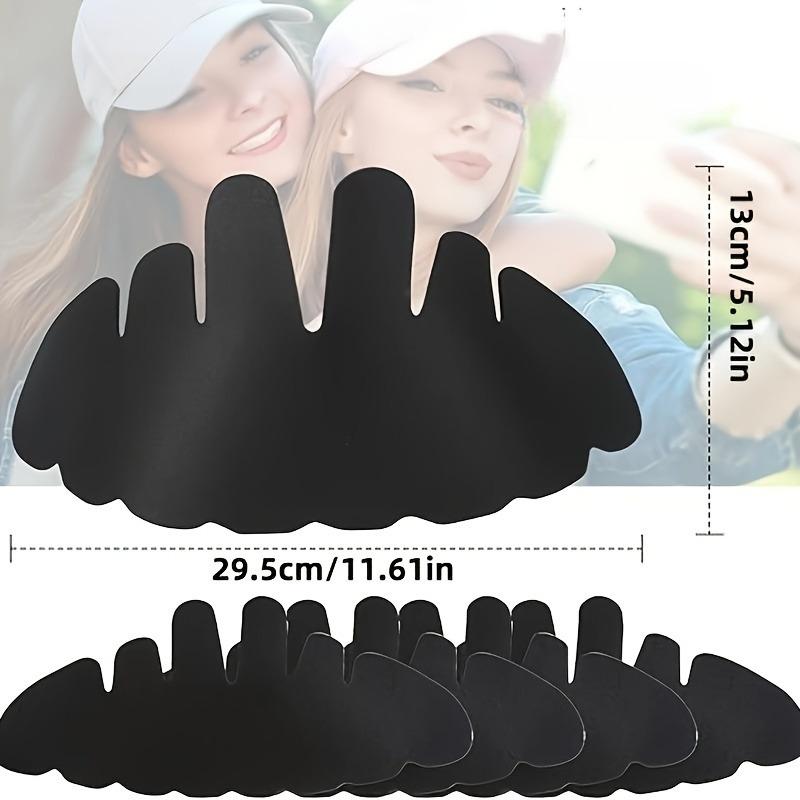 5/10pcs Baseball Cap Sweat Liner Absorbent Pads Insert,Outdoor Hard Hat Sweatband,for Sports Cap Wide Brim Caps- All-season,Knit