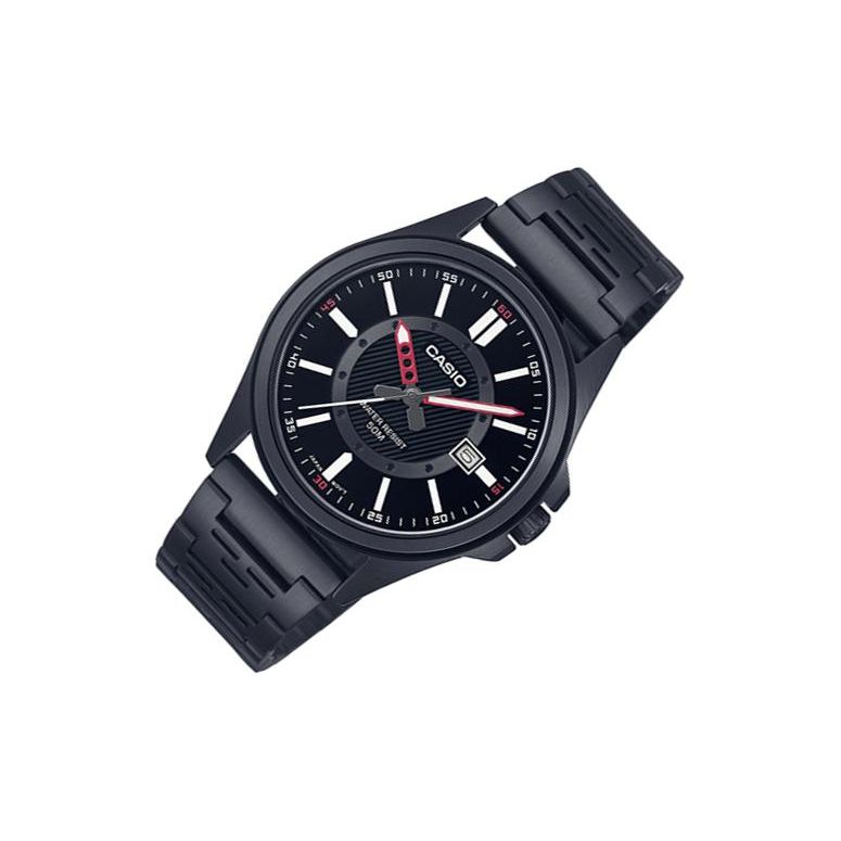Casio Standard Series 50M Waterproof Quartz Movement Stainless Steel Strap Watch Men watches Black MTP-E700B-1EV