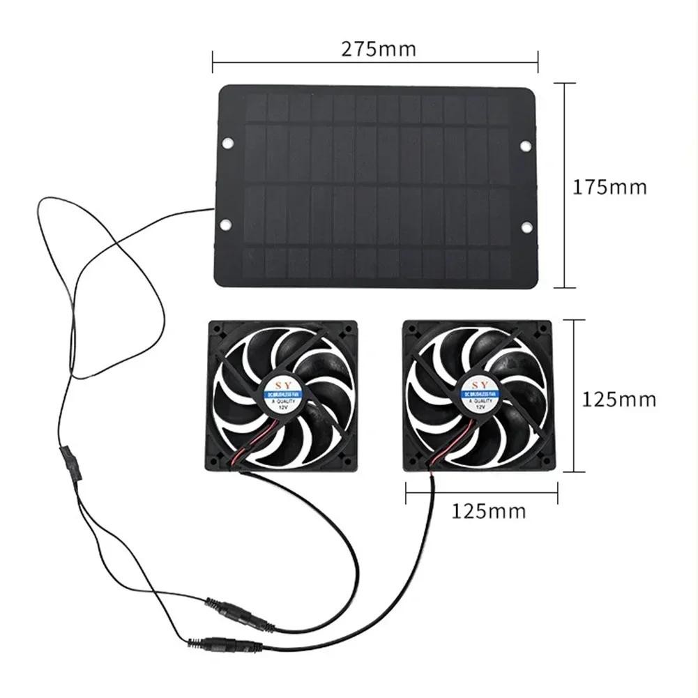 10W Solar Powered Cooling Fan for Duck and For chicken Sheds Automatic Operation for Effective Air Circulation