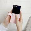 Ręczne skórzane etui Samsung Z Flip7/6/5 z paskiem na nadgarstek i podstawką do składanego ekranu