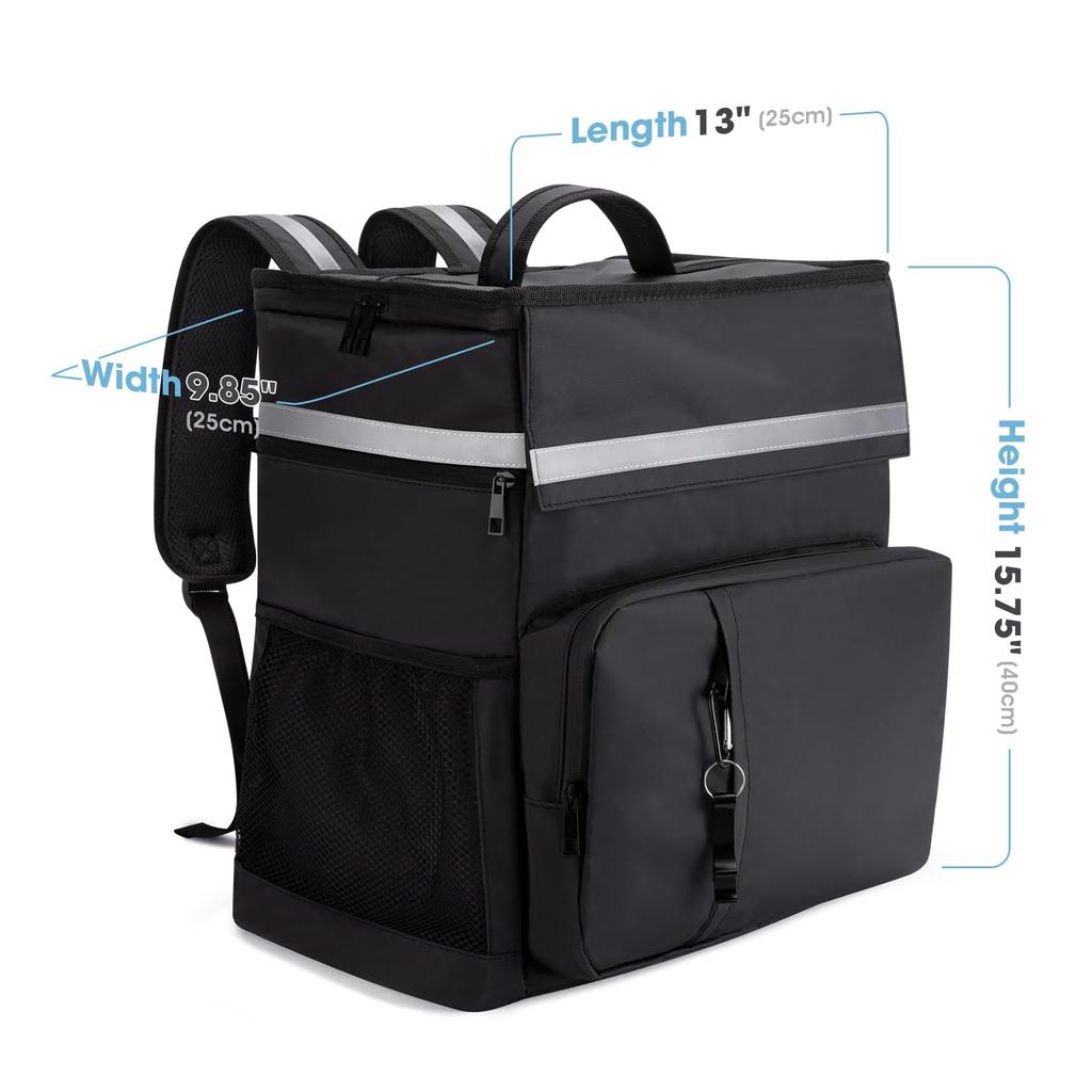 MILPROX 25L Insulated Cooler Foldable Insulated Eco Soft Cooler Lunch Heat Lunch Sports Club Watching Outdoor Camping Bag, Waterproof, Backpack, Bag,