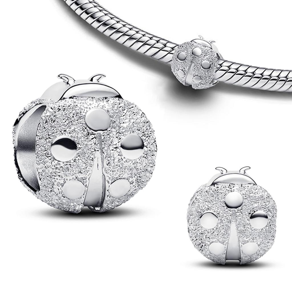 925 Silver Pendant Charms Coin Seal Monkey Bear Butterfly Rose Heart Beads DIY Bracelets Necklaces Fine Jewelry Gifts