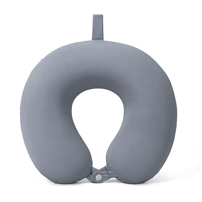 Summer U-Shaped Ice Silk Cool Travel Neck Pillow: Breathable, Portable Nap Support Souvenir