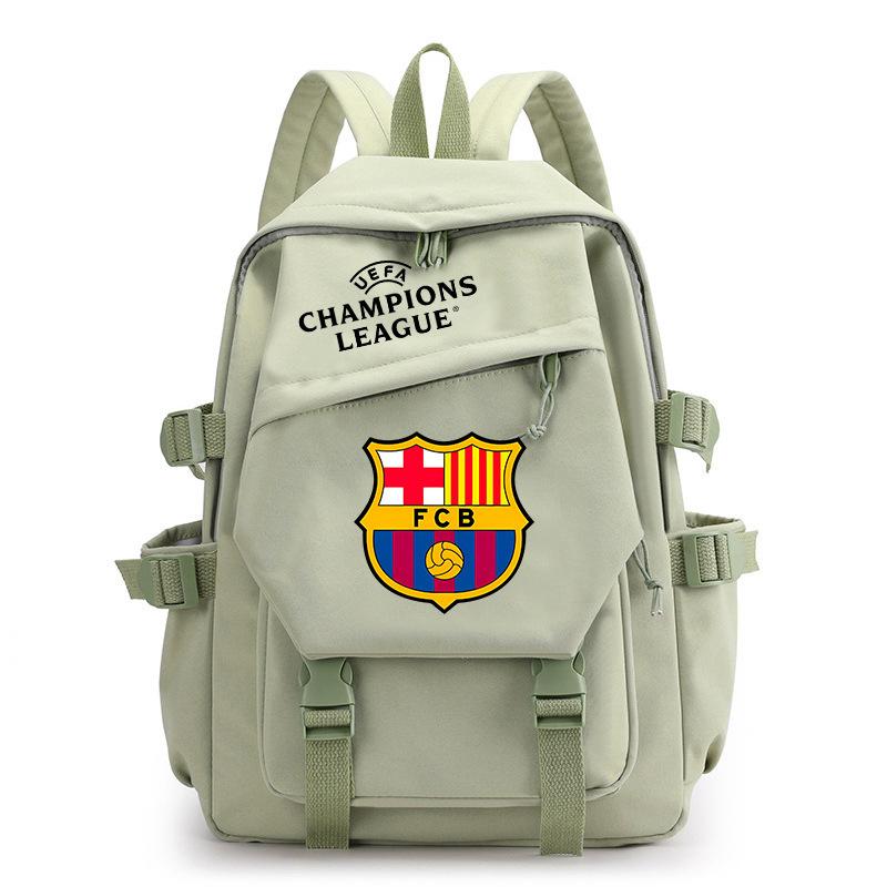 Champions League Schooltas Manchester United Cr7 West Schooltas Oxford Stof Rugzak Barcelona Print Student Rugzak