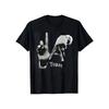 European Sizes To Live And Die In LA Men's Gesture Print Graphic Tees Summer Round Neck Streetwear TShirts  All-Season, Family T-shirt.