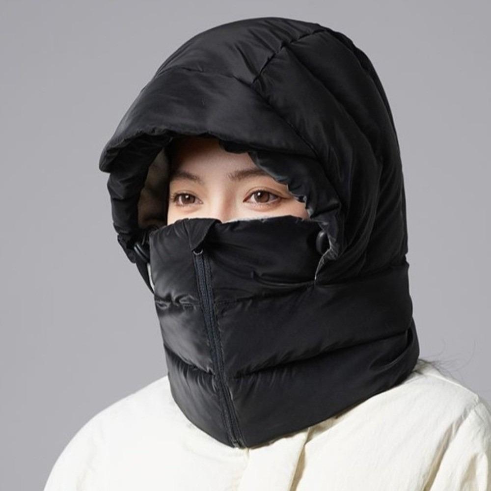 Windproof Warm Scarf Face Mask Keep Warm Lei Feng Hat Portable 3-in-1 Winter Cycling Hat  Skiing