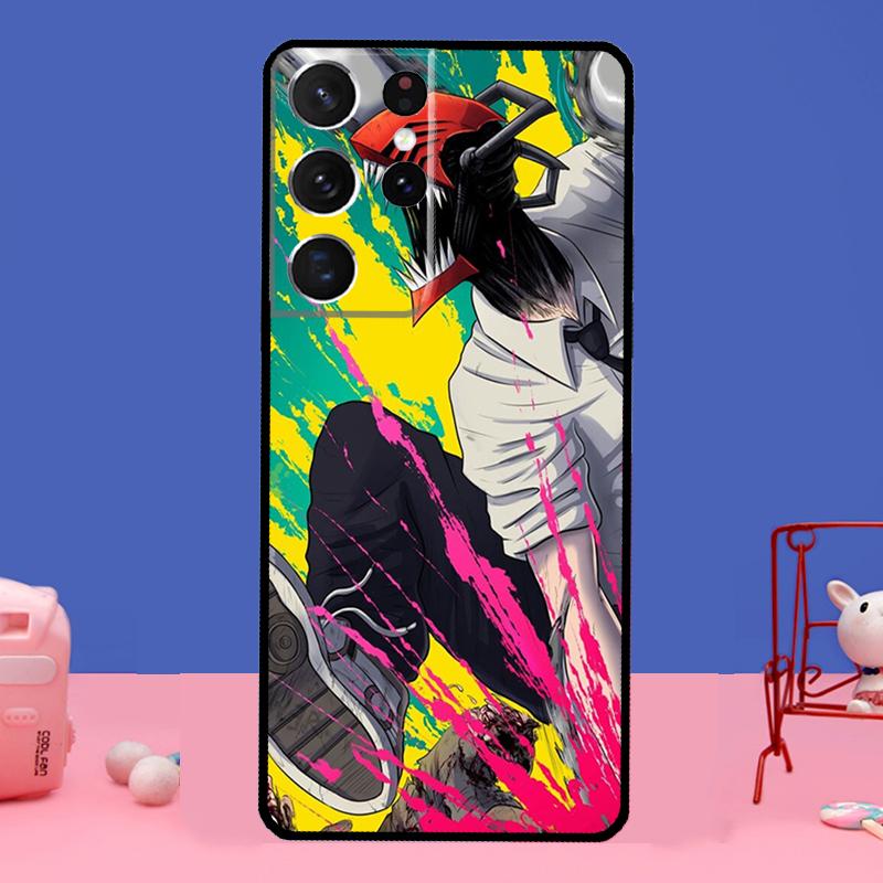 

Чехол с изображением бензопилы «Человек ужасов» в стиле аниме для Samsung Galaxy S20 FE S21 Ultra Note 20 S8 S9 S10 Note 10 Plus S22 Ultra Galaxy S8 Plus