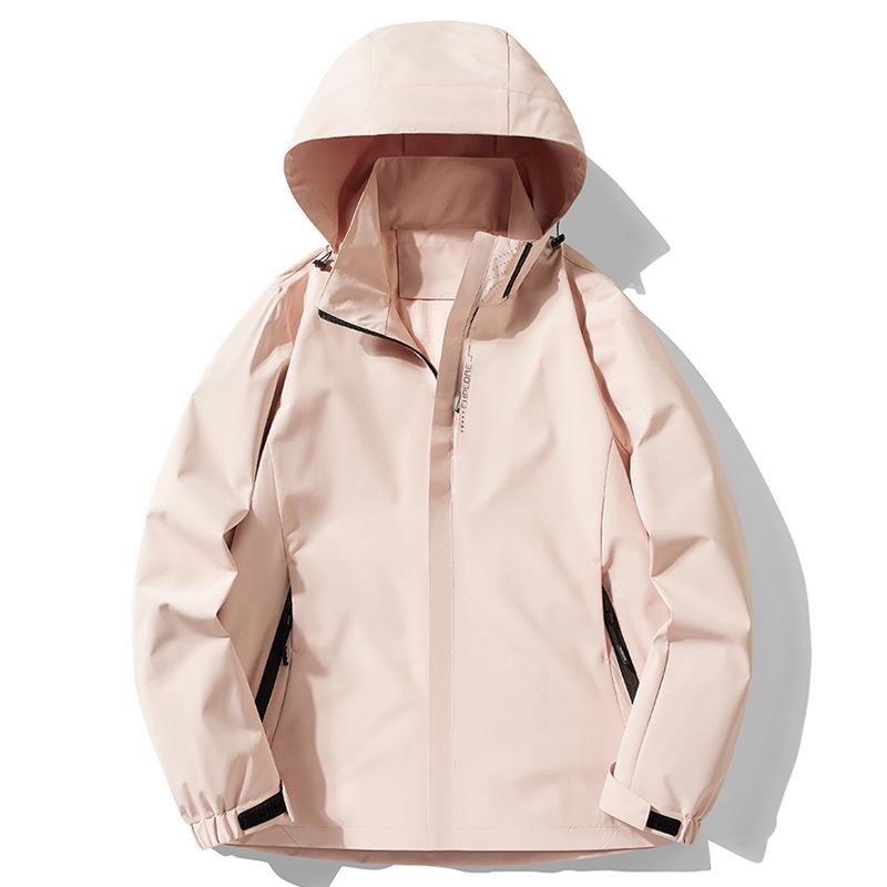 Grafitowa kurtka wiatrówka z polaru Xi: Wodoodporny, Wiatroodporny, Odpinany Płaszcz Jesienno-Zimowy 3 w 1