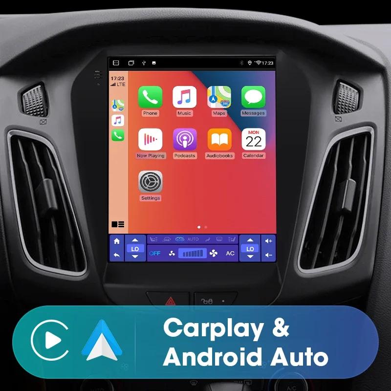 9.7" 2 Din Android 12 Car Radio For Ford Focus 3 Mk 3 2011 - 2019 Multimedia Video Player GPS 4G Carplay Auto Stereo RDS DSP DVD
