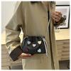 Faux Leather Bucket Bag for Women, Trendy Shell Shaped Shoulder Purse, Cute Love Lock Clutch Crossbody Bag