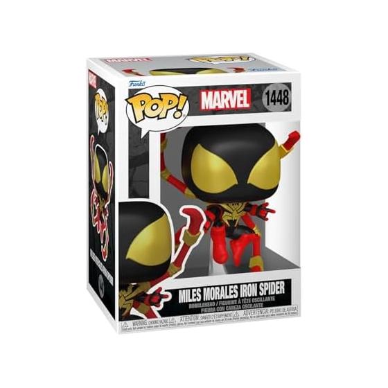 Marvel Spider-Man Miles Morales Iron Spider Figure Funko POP! SP Comics MILES MORALES IRON SPIDER Spider-Man Marvel Funko