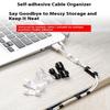 20-100 Bucăți Clipsuri Adezive pentru Cabluri, Cleme Organizator de Birou/Perete, Suport Fixare pentru Computer, Încărcare USB, Date