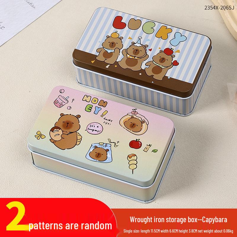 Adorable Cartoon Chocolate & Cookie Tin Box - Children's Gift or Wedding Favor Storage