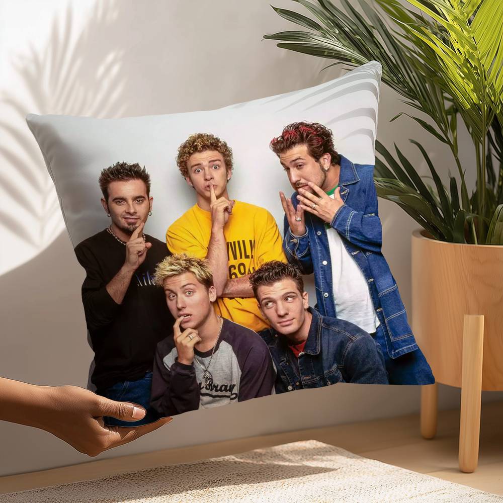 O-one Band DirectionS Music Pillow Case Plush Fabric Soft  Pillowcase Double Sided Print Cushion Cover Household Gifts