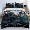 3D The W-Witcher Jogo Gamer Desenho Animado Colcha Conjunto de Roupa de Cama, Capa de Edredom Conjunto de Cama Capa de Colcha Fronha, Conjunto de Roupa de Cama Tamanho King Queen