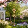 Crystal Sun Catchers for Windows, Colorful Healing Light Crystal Suncatcher, Glass Ball Prism Pendant, Decorative Wind Chimes, Indoor Outdoor Patio