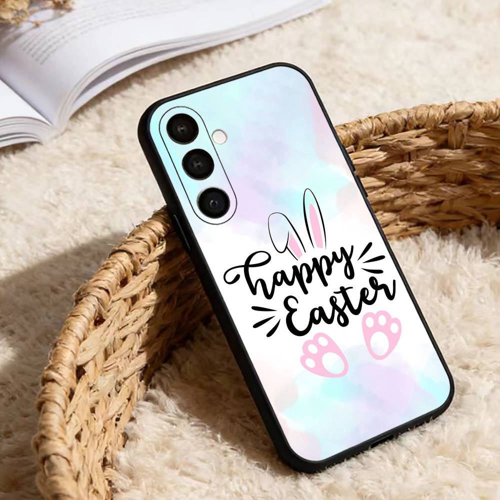 H-Happy Easter To You Phone Case For Samsung Galaxy A20,21s,22,31,32,52,53,72,73,80,91 Soft Black Shell