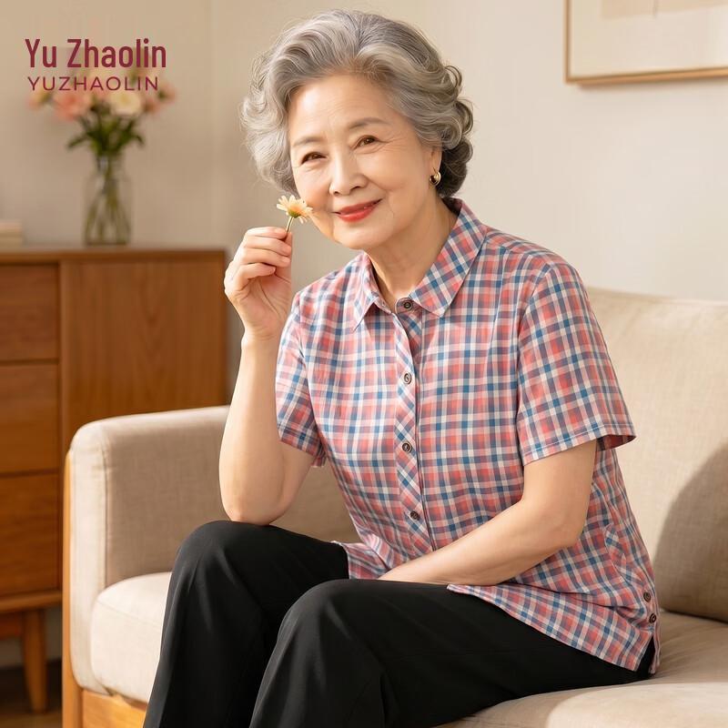 YUZHAOLIN Women s Short Sleeve Cardigan Blouse L