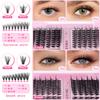 504 Clusters Of Single-Cluster False Eyelashes 8-16Mmdiy Natural Dense D-Curve Self-Grafting